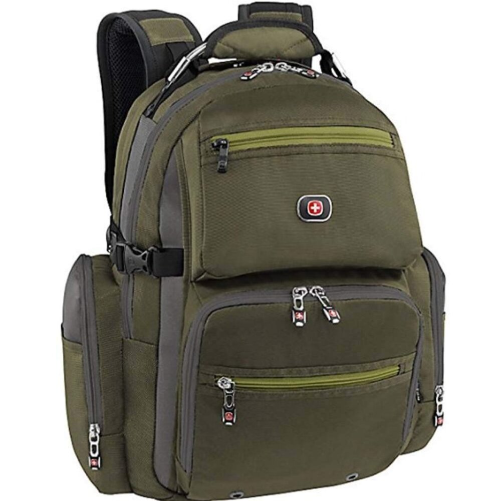 SwissGear Breaker Olive Polyester 16-inch Laptop Backpack